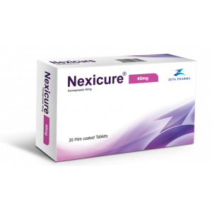 NEXICURE 40 MG ( ESOMEPRAZOLE ) 20 FILM-COATED TABLETS